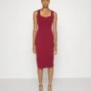Alyona Heart Midi Dress - Robe En Jersey - Berry Wine