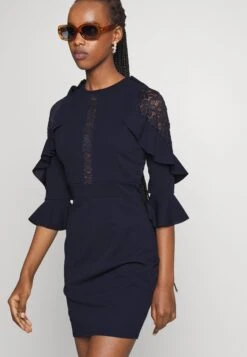 Wal G Marlee Frill Dress - Robe De Soirée - Navy Blue -Wal Mode Promos Soldes Boutique 04aa36b5f59a4dd48a1898255b22bcf7