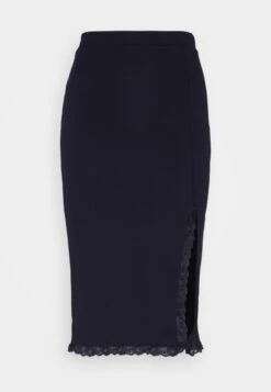 Wal G Kammi Midi Skirt - Jupe Crayon - Navy -Wal Mode Promos Soldes Boutique 05157c11b0524de891a77a415810b17b