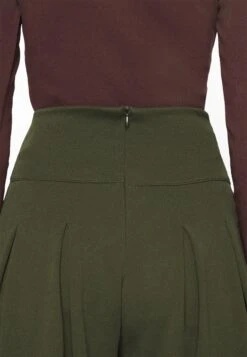 Wal G Venisa Wide Leg Trouser - Pantalon Classique - Dark Khaki -Wal Mode Promos Soldes Boutique 05a94a95e9184dafa9624c3c4f2a2090