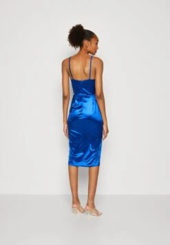 Wal G Saira Midi - Robe Fourreau - Electric Blue -Wal Mode Promos Soldes Boutique 076a922adb91456ca809db9ff64be249