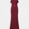 Mita Ruffle Maxi - Robe De Cocktail - Wine