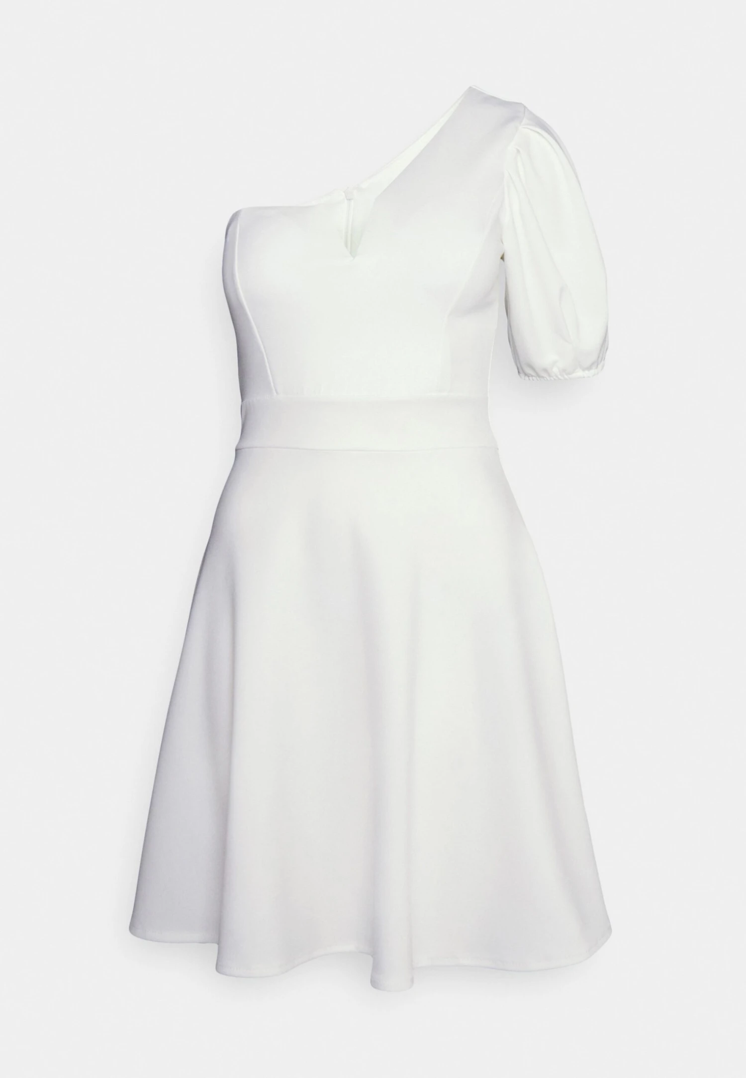 Wal G Zalora One Sleeve Skater Dress - Robe En Jersey - White 5 Wal G Zalora One Sleeve Skater Dress - Robe En Jersey - White – Image 5