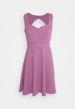 Wal G Missy Heart Skater Dress - Robe De Soirée - Mauve Pink -Wal Mode Promos Soldes Boutique 0d61aa5db08445de9b419446a2830dec