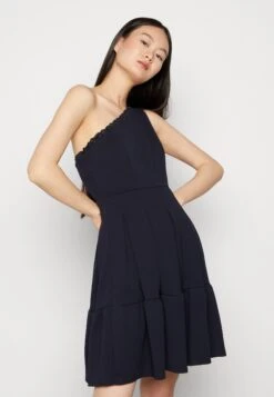 Wal G Janine Skater Dress - Robe En Jersey - Navy Blue -Wal Mode Promos Soldes Boutique 0e9ef304b9ec46a48342982f63408e9e
