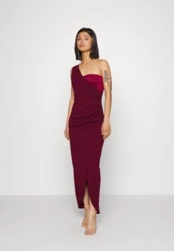 Wal G Fionn One Shoulder Dress - Robe De Cocktail - Wine