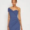 Wal G Milly One Shoulder Dress - Robe En Jersey - Denim Blue