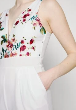 Wal G Print Contrast Plunge - Combinaison - White -Wal Mode Promos Soldes Boutique 181d646f930840979fd5e29918f36652