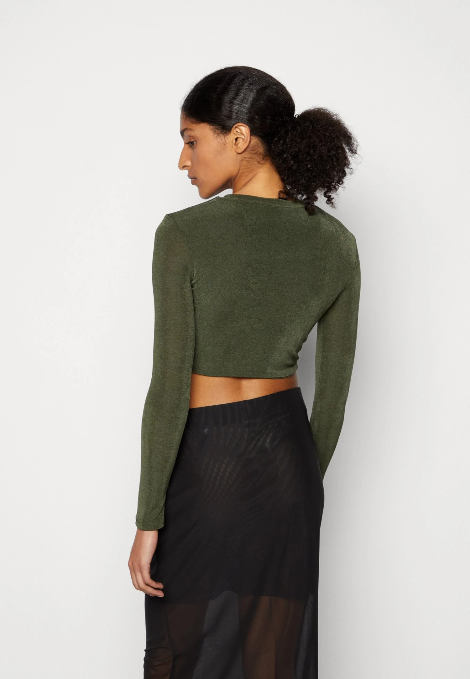 Wal G Nadia Long Sleeve - T-Shirt À Manches Longues - Khaki Green 3 Wal G Nadia Long Sleeve - T-Shirt À Manches Longues - Khaki Green – Image 3
