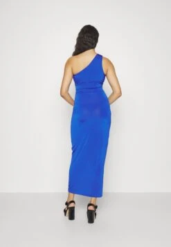 Wal G Party Bina One Shoulder Midi - Robe En Jersey - Electric Blue -Wal Mode Promos Soldes Boutique 199a5119722640bca8238a7ee791dea9