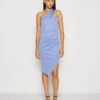 Wal G Rowen One Shoulder Dress - Robe En Jersey - Dusty Blue
