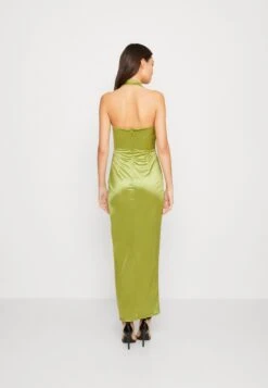 Wal G Mona Halter Neck Maxi - Robe De Cocktail - Pea Green -Wal Mode Promos Soldes Boutique 21175753ca474776809ffe8b8329cc90