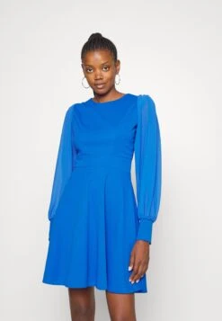 Wal G Kat Sleeve Dress - Robe De Jour - Electric Blue