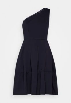 Wal G Janine Skater Dress - Robe En Jersey - Navy Blue -Wal Mode Promos Soldes Boutique 27b2522eed234b958a179e941ace6504