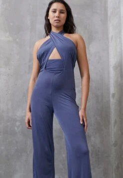 Wal G Party Jojo Halter - Combinaison - Denim Blue -Wal Mode Promos Soldes Boutique 28130dbf4e5b41e6bd36b3a8fb239e2a