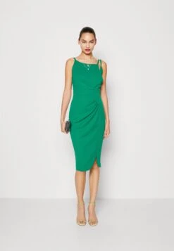 Wal G Tessa Midi Dress - Robe En Jersey - Leaf Green -Wal Mode Promos Soldes Boutique 29959cd405104f148a33e2722c96816d
