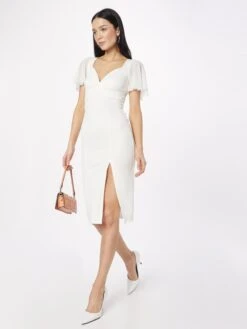Wal G Robes De Cocktail Robe De Cocktail LEMBERA Femme Blanc -Wal Mode Promos Soldes Boutique 299d3cfe9ec87e049ede72d11358fd7b