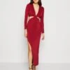 Wal G Jolie Cut Out Maxi Dress - Robe En Jersey - Wine