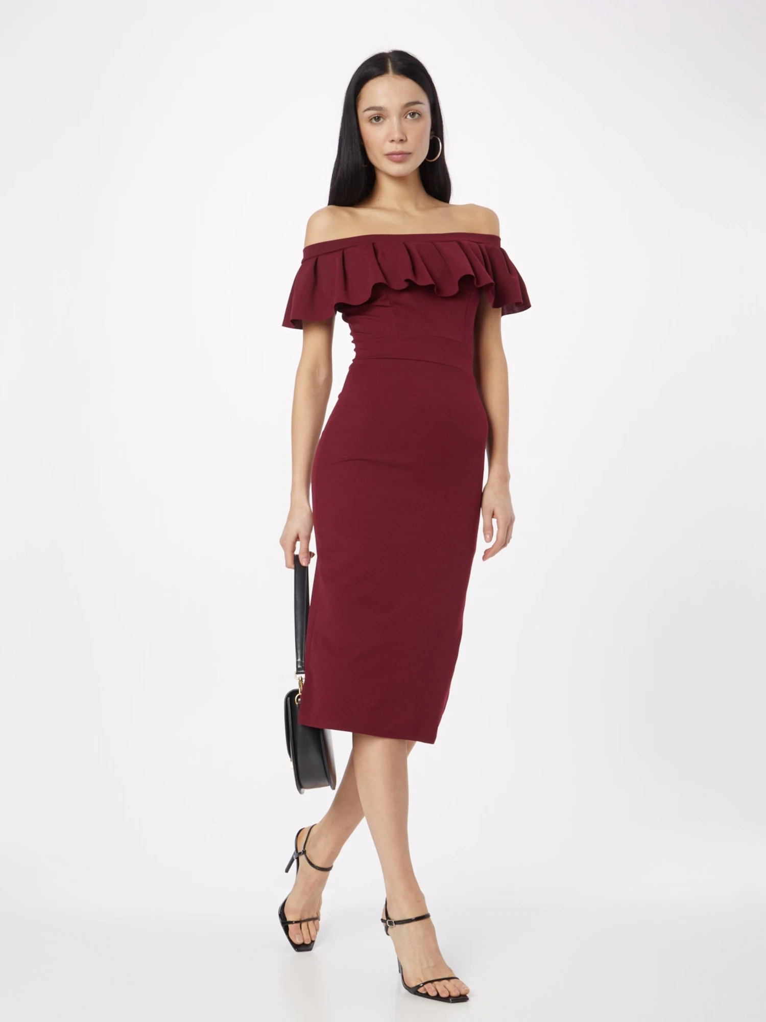 Wal G Mini-robes Robe HIMANI Femme Lie De Vin 5 Wal G Mini-robes Robe HIMANI Femme Lie De Vin – Image 5