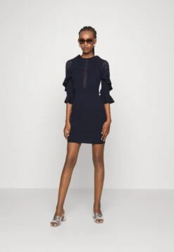 Wal G Marlee Frill Dress - Robe De Soirée - Navy Blue -Wal Mode Promos Soldes Boutique 31dc21b7a03e4d9ea0dc0d8631ce324a
