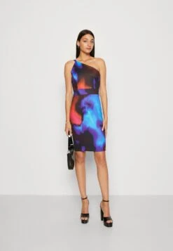 Wal G Vlera Strap Print Midi - Robe En Jersey - Mehrfarbig -Wal Mode Promos Soldes Boutique 31fcb9856527486b8aa34d3a7cd4c53c