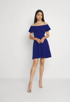 Wal G Stacey Skater Dress - Robe De Soirée - Electric Blue -Wal Mode Promos Soldes Boutique 3299ada7236549eaacb36a8c948923a9