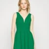 Wal G Pleated Fit And Flare - Robe De Soirée - Leaf Green