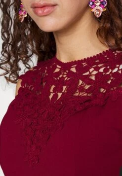 Wal G Accessorie Neck Skater Dress - Robe De Soirée - Wine -Wal Mode Promos Soldes Boutique 38ce8a446c19423ea5dd87795f8cffe7