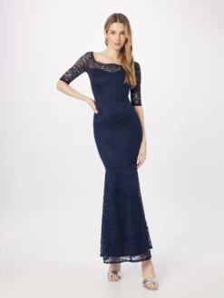 Wal G Robes De Soirée Robe De Soirée ABBY Femme Bleu Marine -Wal Mode Promos Soldes Boutique 3b2cd477ca27a0b8669840d1fe21f2f8