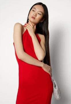 Wal G Halter Neck Maxi Dress - Robe De Cocktail - Red -Wal Mode Promos Soldes Boutique 3b9c6e523246487e9ee5e449083fd5de