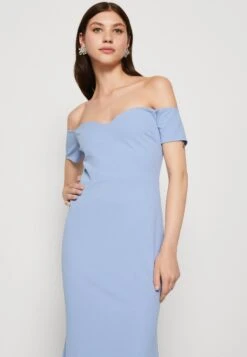 Wal G Rish Off Shoulder Maxi - Robe En Jersey - Powder Blue 9 Wal G Rish Off Shoulder Maxi - Robe En Jersey - Powder Blue -Wal Mode Promos Soldes Boutique 41888083873644a18697995f9ce8d607