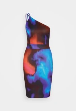 Wal G Vlera Strap Print Midi - Robe En Jersey - Mehrfarbig -Wal Mode Promos Soldes Boutique 41e80a41ed55428487625b2334787826