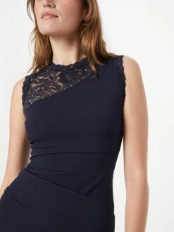 Wal G Robes Fourreaux Robe Fourreau FRANK Femme Bleu Marine -Wal Mode Promos Soldes Boutique 432228a4c121d441c05a61b9a4f816c0