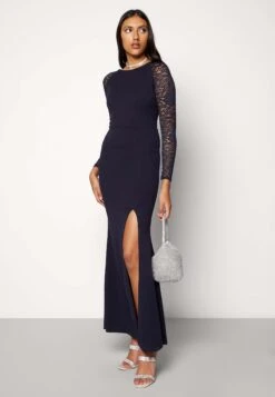 Wal G Sleeve Maxi - Robe De Cocktail - Navy Blue -Wal Mode Promos Soldes Boutique 4510de8449ab4dcbbbed4614d7b18e7a