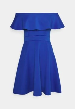 Wal G Minny Ruffle Skater - Robe De Soirée - Electric Blue -Wal Mode Promos Soldes Boutique 4936ceccda294b718d537a931d116abe