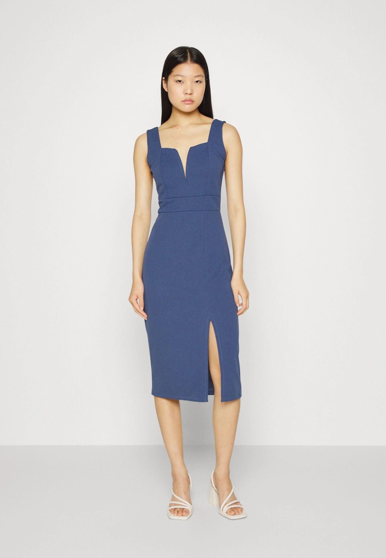 Wal G Cruise Midi Dress - Robe Fourreau - Denim Blue 1 Wal G Cruise Midi Dress - Robe Fourreau - Denim Blue