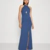 Wal G Hannah Cut Out Maxi - Robe De Cocktail - Denim Blue