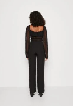 Wal G X Tonya Straight Leg Trouser - Pantalon Classique - Black -Wal Mode Promos Soldes Boutique 4e010709551a458fb306c91aa43286ab