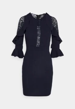 Wal G Marlee Frill Dress - Robe De Soirée - Navy Blue -Wal Mode Promos Soldes Boutique 4e4462953a284055b3f068e4e4413e17