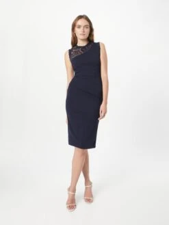 Wal G Robes Fourreaux Robe Fourreau FRANK Femme Bleu Marine -Wal Mode Promos Soldes Boutique 518bcfed01d3dd9791d24d697edef05e