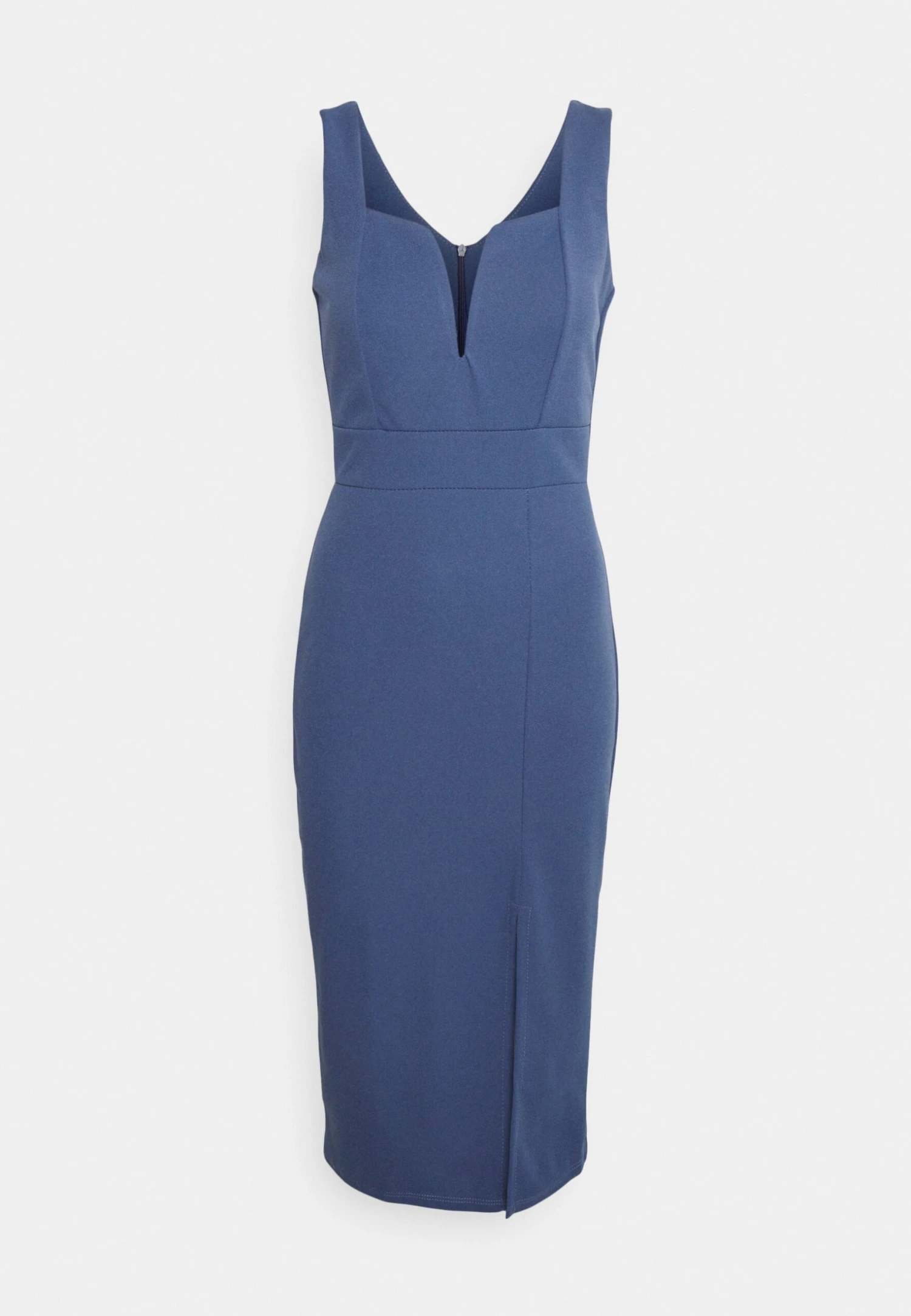 Wal G Cruise Midi Dress - Robe Fourreau - Denim Blue 4 Wal G Cruise Midi Dress - Robe Fourreau - Denim Blue – Image 4