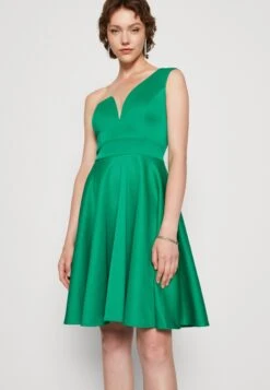 Wal G Gigi Midi Skater - Robe En Jersey - Leaf Green -Wal Mode Promos Soldes Boutique 524f236e69c44be2973e8ec49c55e886