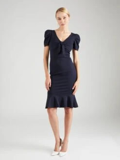 Wal G Mini-robes Robe WONDA Femme Bleu Marine -Wal Mode Promos Soldes Boutique 53bb3d3091328edb7b5a642e4cb547dd