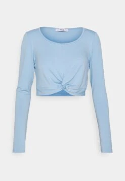 Wal G Karina Tie Top - T-Shirt À Manches Longues - Dusty Blue -Wal Mode Promos Soldes Boutique 555bad5f326c477182a4bec68548dbf2