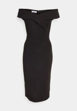 Wal G Zara Midi Dress - Robe De Soirée - Black -Wal Mode Promos Soldes Boutique 56437cd8498649dd8e82f4ceb7d2ed77