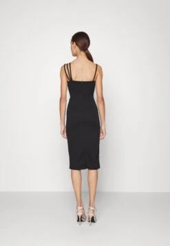 Wal G Jonny Cut Out Midi Dress - Robe De Soirée - Black -Wal Mode Promos Soldes Boutique 580cc2433942438999e9ebc9f95665e4