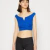 Wal G Valentines Heart Crop - Débardeur - Electric Blue