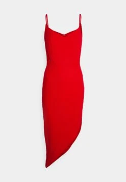 Wal G Laila Midi Dress - Robe De Soirée - Red -Wal Mode Promos Soldes Boutique 5861b741b6d749308b39901622e8d737