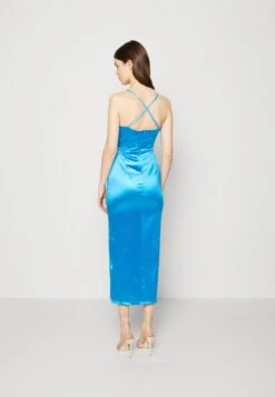 Wal G Party Leaya Midi - Robe De Soirée - Ocean Blue -Wal Mode Promos Soldes Boutique 5be5887bb6604f7a9342186489e402c6