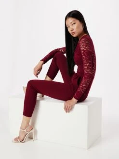 Wal G Combinaisons Longues Combinaison BLAKE Femme Merlot -Wal Mode Promos Soldes Boutique 5c807d8d1549eb11d54bb31974c563e0